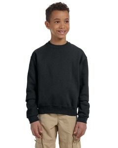 JERZEES 562BR - NuBlend® Youth Crewneck Sweatshirt Black