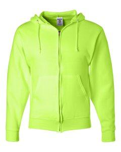 JERZEES 993MR - NuBlend® Full-Zip Hooded Sweatshirt Safety Green