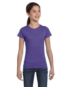 LAT 2616 - Girls Fine Jersey Longer Length T-Shirt