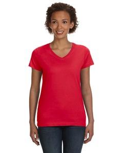 LAT 3507 - Ladies Fine Jersey V-NeckT-Shirt