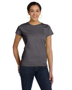 LAT 3516 - Ladies' Fine Jersey T-Shirt Charcoal