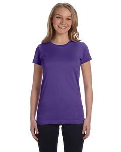 LAT 3616 - Junior Fit Fine Jersey Longer Length T-Shirt Purple