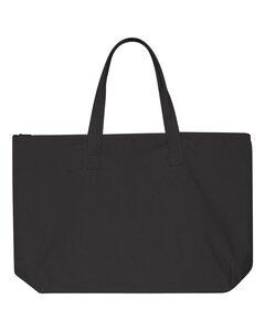 Liberty Bags 8863 - 10 Ounce Canvas Tote with Zipper Top Closure Black