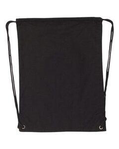 Liberty Bags 8875 - Cotton Canvas Drawstring Backpack Black