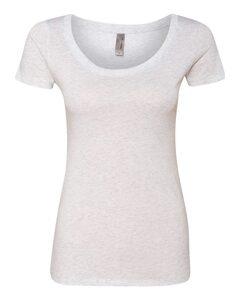 Next Level 6730 - Ladies' Triblend Scoop Heather White