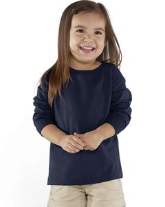 Rabbit Skins 3302 - Fine Jersey Toddler Long Sleeve T-Shirt Navy