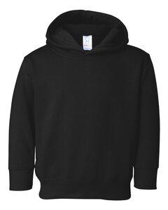 Rabbit Skins 3326 - Toddler Hooded Sweatshirt Black