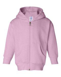 Rabbit Skins 3346 - Toddler Hooded Full-Zip Sweatshirt Pink