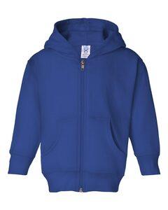 Rabbit Skins 3346 - Toddler Hooded Full-Zip Sweatshirt Royal