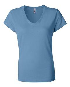 Bella+Canvas 6005 - Ladies' Short Sleeve V-Neck Jersey T-Shirt Ocean Blue