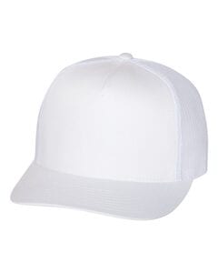 Yupoong 6006 - Five-Panel Classic Trucker Cap White