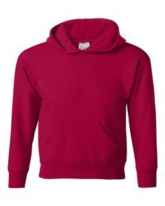 Hanes P473 - EcoSmart® Youth Hooded Sweatshirt Deep Red