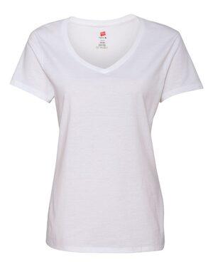 Hanes S04V - Hanes® Ladies Nano-T® Cotton V-Neck T-Shirt