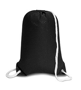 Liberty Bags 8895 - Jersey Mesh Drawstring Backpack Black