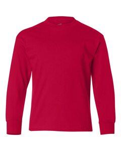 Hanes 5546 - Youth Tagless® Long Sleeve T-Shirt Deep Red