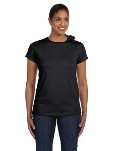 Hanes 5680 - Ladies' ComfortSoft® Heavyweight T-Shirt Black