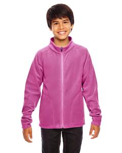 Team 365 TT90Y - Youth Campus Microfleece Jacket Sport Chrty Pink