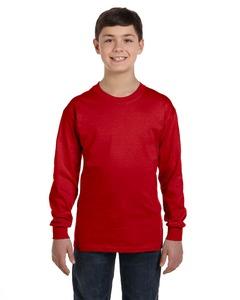 Gildan G540B - Wholesale Youth 5.3 oz. Long-Sleeve T-Shirt Red