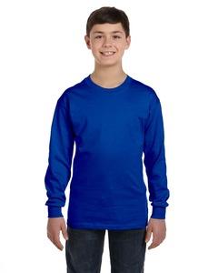 Gildan G540B - Wholesale Youth 5.3 oz. Long-Sleeve T-Shirt Royal
