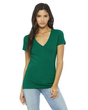 BELLA+CANVAS B6035 - Womens Jersey Short Sleeve Deep V-Neck Tee