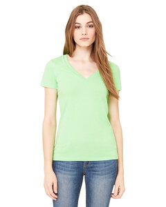 BELLA+CANVAS B6035 - Women's Jersey Short Sleeve Deep V-Neck Tee Neon Green