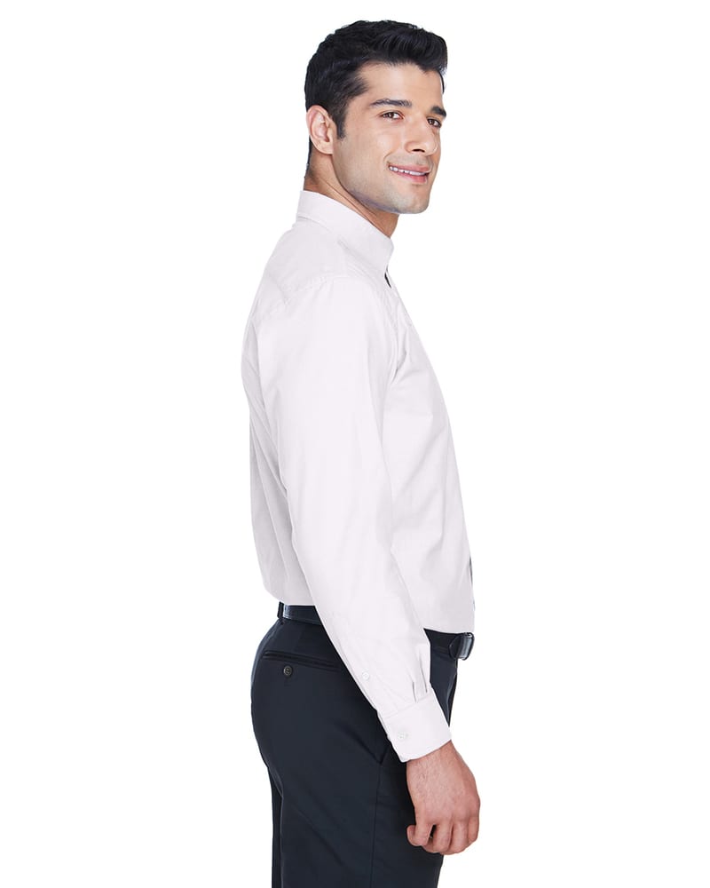 Harriton M600 - Men's Long-Sleeve Oxford with Stain-Release