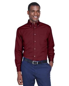 Harriton M500 - Mens Easy Blend Long-Sleeve Twill Shirt with Stain-Release