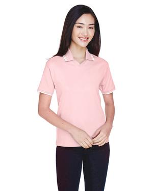 Devon & Jones D140W - Ladies Tipped Perfect Pima Interlock Polo