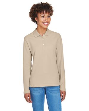 Devon & Jones D110W - Ladies Pima Piqué Long-Sleeve Polo