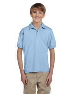 Gildan G880B - DryBlend® Youth 5.6 oz., 50/50 Jersey Polo Light Blue