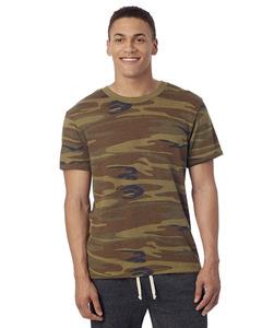 Alternative Apparel 01973EA - Printed Eco-Jersey Crew T-Shirt Camo