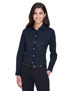 Devon & Jones DG530W - Ladies Crown Collection Solid Stretch Twill Navy