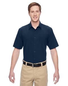 Harriton M610S - Men's Paradise Short-Sleeve Performance Shirt Navy