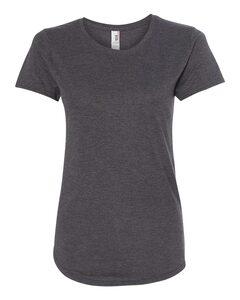 Anvil 6750L - Women's Triblend Scoopneck T-Shirt Heather Dark Grey