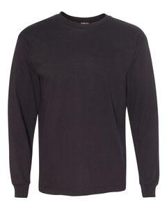 Bayside 5060 - USA-Made 100% Cotton Long Sleeve T-Shirt Black