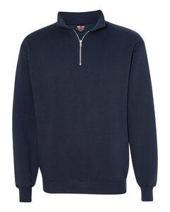 Bayside 920 - USA-Made Quarter-Zip Pullover Sweatshirt Navy