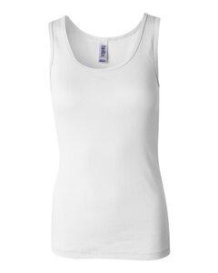 Bella+Canvas 4000 - Women's 2x1 Rib Tank White