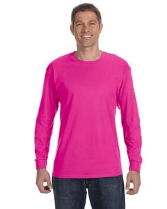 JERZEES 29LSR - Heavyweight Blend™ 50/50 Long Sleeve T-Shirt Cyber Pink