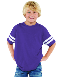 LAT 6137 - Youth Vintage Football T-Shirt Vintage Purple