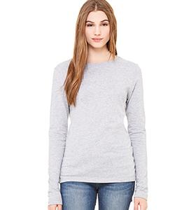 Bella+Canvas B6500 - Women's Jersey Long Sleeve Tee Athletic Heather