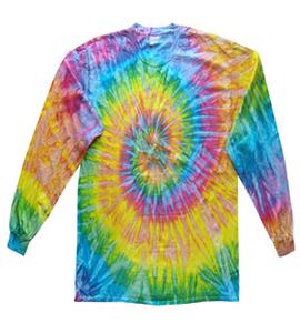 Colortone T2001Y - MULTI COLOR TIE DYE YOUTH LONG SLEEVE Saturn