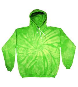 Colortone T8777Y - SPIDER TIE DYE YOUTH HOOD Lime