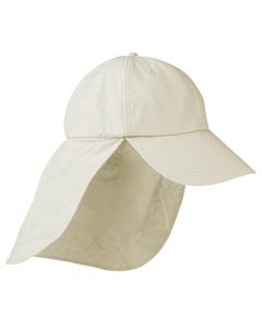 Adams EOM101 - 6-Panel UV Low-Profile Cap with Elongated Bill and Neck Cape Stone