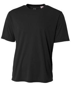A4 N3142 - Men's Shorts Sleeve Cooling Performance Crew Shirt Black