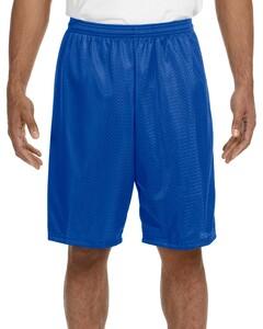 A4 N5296 - Lined 9" Inseam Tricot Mesh Shorts Royal