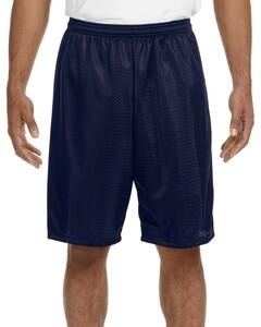 A4 N5296 - Lined 9" Inseam Tricot Mesh Shorts Navy