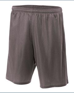 A4 N5296 - Lined 9" Inseam Tricot Mesh Shorts Graphite