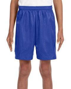 A4 NB5301 - Youth 6" Inseam Lined Tricot Mesh Shorts Royal