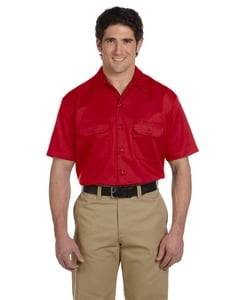 Dickies 1574 - Men's 5.25 oz. Short-Sleeve Work Shirt Red