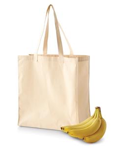BAGedge BE055 - 6 oz. Canvas Grocery Tote Natural